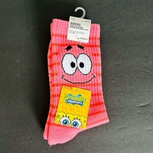 Patrick Starfish Crew Socks Unisex Size S/M Nickelodeon SpongeBob SquarePants